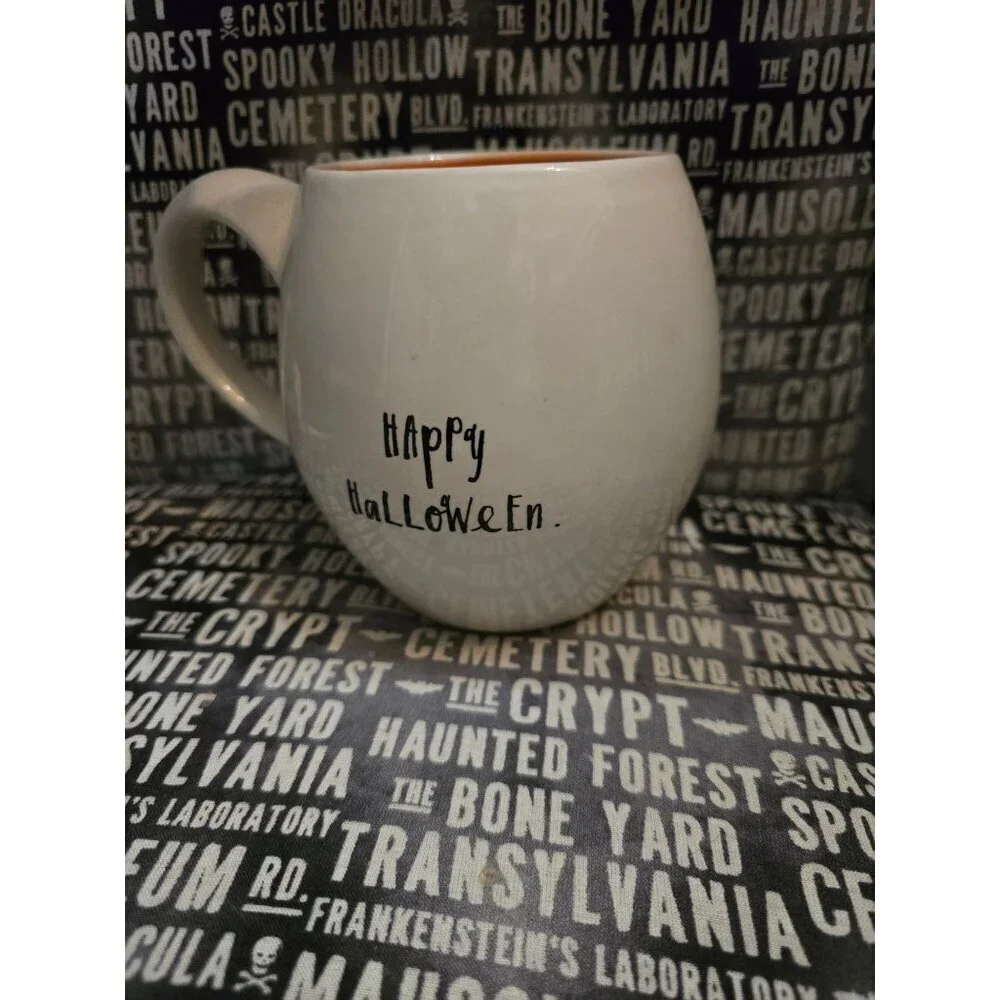 Rae Dunn Happy Halloween Pumpkin Icon Coffee Mug
